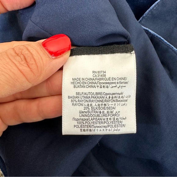 BCBGMAXAZRIA Blue Velvet Wrap Mini Skirt - Picture 6 of 8